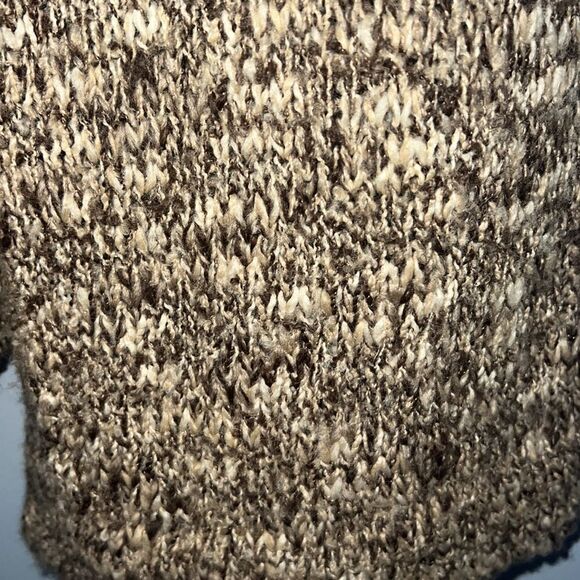 Dress Barn Women’s 1X beautiful thick knit slouchy neutral tan cardigan sweater - Picture 8 of 15